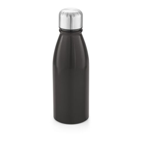 Werbeartikel BEANE. 500 ml Aluminium-Sportflasche – Gewehrmetall – mit Logo bedruckt