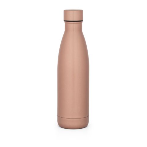 Werbeartikel Edelstahl Thermosflasche 500 ml BUFFON doppelwandig vakuumisoliert Geschenkbox BPA-frei – Champagne – mit Logo bedruckt