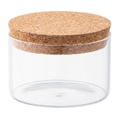 SPICE 380. Behälter (380 mL) aus Borosilikatglas mit Korkdeckel