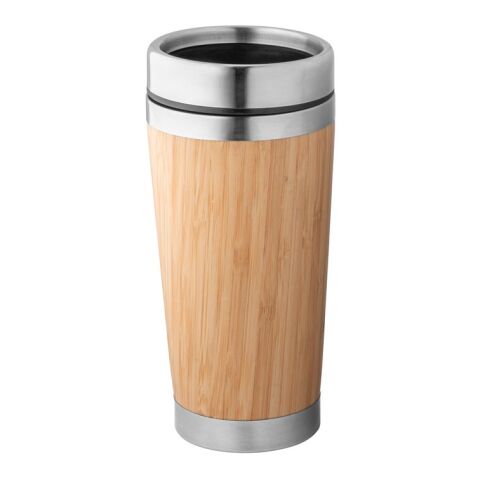 PIETRO. Reisebecher aus Bambus und Edelstahl 500 ml Beige | ohne Werbeanbringung