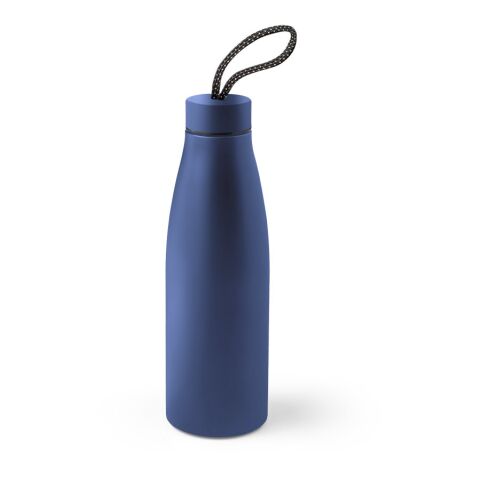 Nachhaltiger Werbeartikel MORGAN. Trinkflasche aus 90% recyceltem Edelstahl 710 mL – Dunkelblau