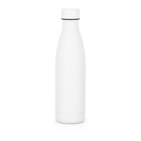 Firmengeschenk Thermosflasche RE-BUFFON L – weiß – mit Gravur 810 ml aus recyceltem Edelstahl vakuumisoliert auslaufsicher fürs Mitarbeiter-Onboarding