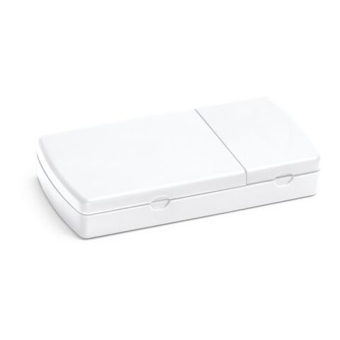 NERO. Tablettenbox mit 2 Fächern weiss | ohne Werbeanbringung | Nicht verfügbar | Nicht verfügbar | Nicht verfügbar