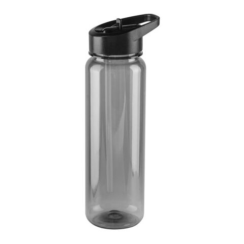 GILMORE. Sportflasche (750ml) aus rPET mit glänzender transluzenter Oberfläche Schwarz | 1-farbiger Tampondruck
