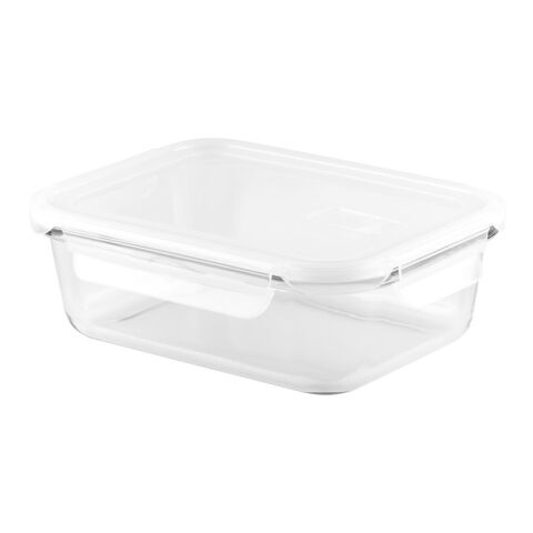 QUORIN. Hermetische Box aus Borosilikatglas (1000ml) Weiß | ohne Werbeanbringung