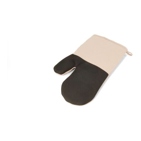 Werbeartikel LAWSON. Ofenhandschuh aus 100 % Baumwolle mit Silikon auf einer Seite – Beige