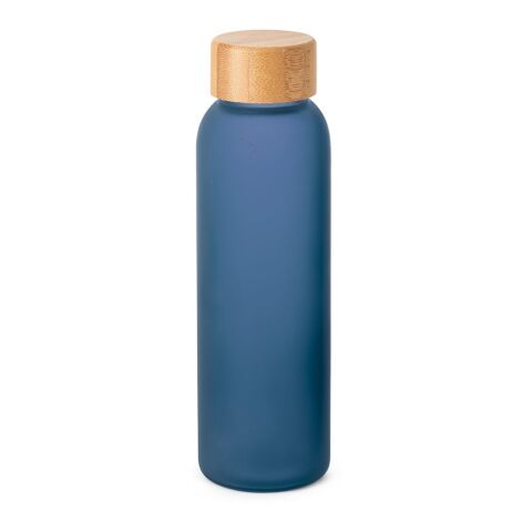 Werbeartikel LILLARD GLASS. Trinkflasche aus Mattglas 500ml – Königsblau