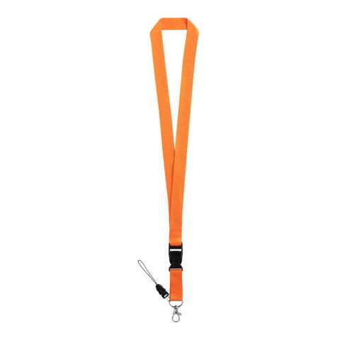 ANQUETIL. Lanyard aus Polyester Orange | ohne Werbeanbringung