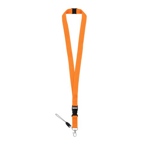 MURRAY. Lanyard aus Polyester (20 mm) mit einem Schlüsselband Orange | ohne Werbeanbringung