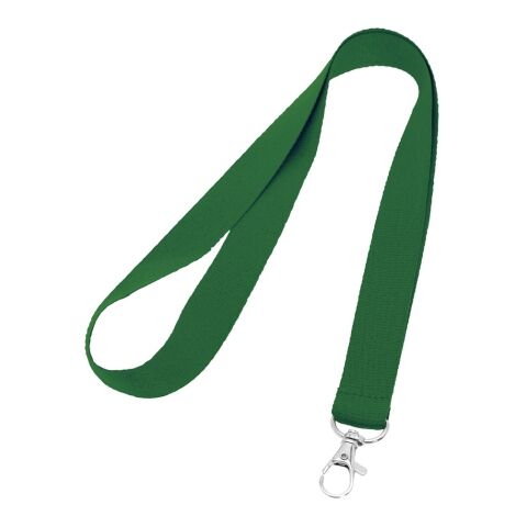 LARIAT. Lanyard aus Polyester mit 20mm Breite Grün | ohne Werbeanbringung