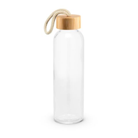 CROSBY. Glasflasche mit Bambusdeckel, 520 ml Natur