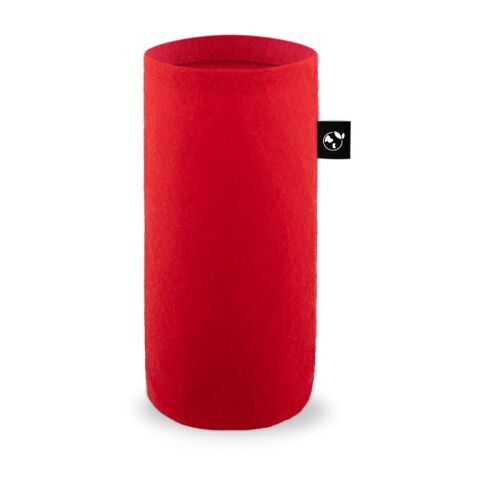 STOREY. Hülle aus recyceltem Filz (100% rPET), ideal für Flaschen Rot