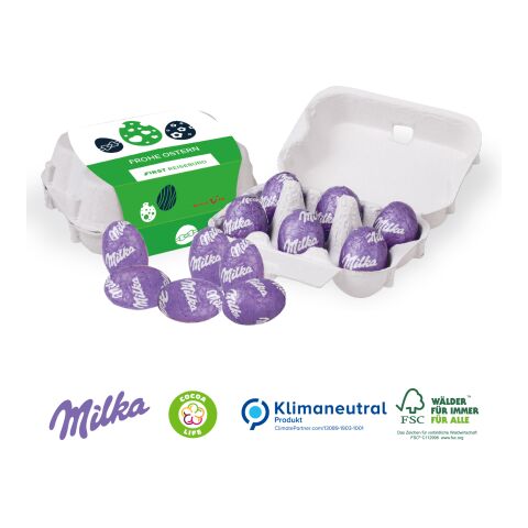Schoko-Eier 6er-Set mit Lindt, Milka oder Kinder ohne Werbeanbringung | Milka Schokolade