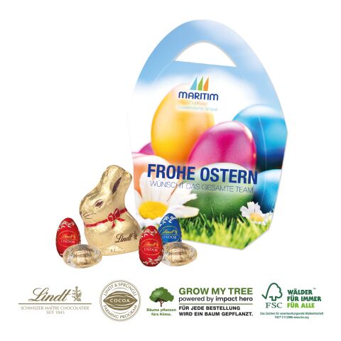 Premium Osterei Mit Schokolade bunt | ohne Werbeanbringung | Lindt