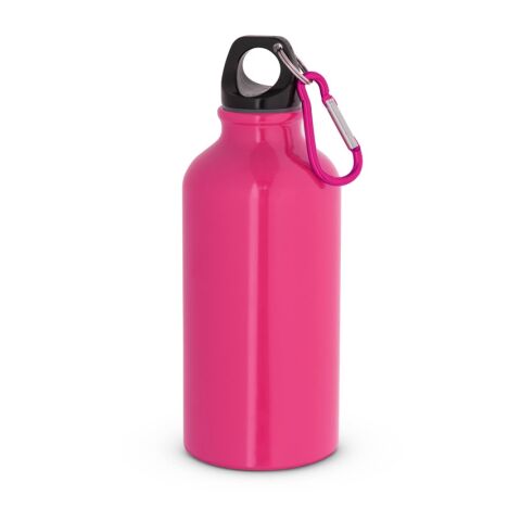 LANDSCAPE S. Aluminium-Sportflasche mit Karabiner 400 ml Rosa | ohne Werbeanbringung | Nicht verfügbar | Nicht verfügbar | Nicht verfügbar
