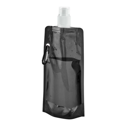 KWILL. 460 ml PE-Faltflasche Schwarz | ohne Werbeanbringung