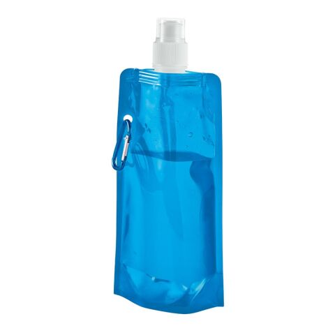 KWILL. 460 ml PE-Faltflasche Hellblau | ohne Werbeanbringung