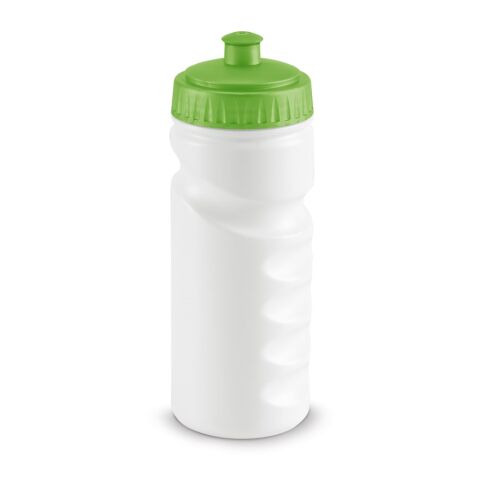 Sport-Werbemittel Trinkflasche LOWRY – hellgrün – mit Logo bedruckbar 530 ml HDPE mit Push-Pull System für Sportevents & Turniere