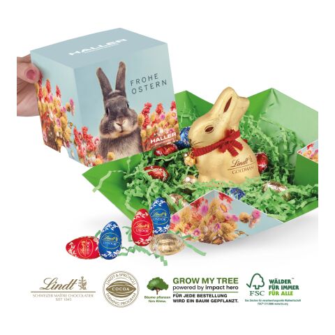 Oster-Werbewürfel Mit Schokolade Von Lindt