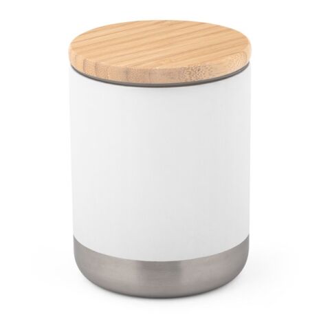 Kundengeschenk Thermobecher NORRE TUMBLER – weiß – mit Logodruck 370 ml nachhaltiger Isolierbecher für das Mitarbeiter-Onboarding