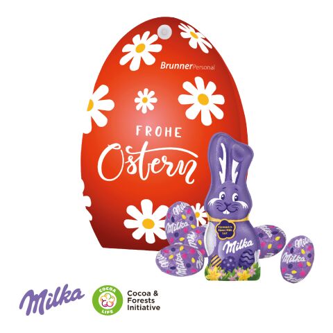 Werbe-Osterei mit Schokoladenmischung von Milka