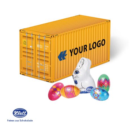 3D Präsent "Container" Ostern mit Lindt Schokoladenmischung bunt | ohne Werbeanbringung | Klett