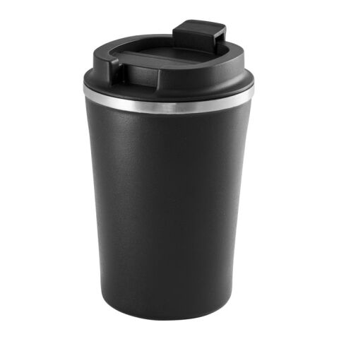 PHELPS. Reisebecher aus Edelstahl und PP 470 ml Schwarz | ohne Werbeanbringung