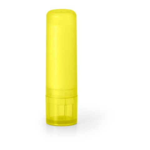 Werbeartikel Lippenpflege JOLIE – gelb – mit Logo bedruckt intensiver Kälteschutz für trockene Lippen bei Marketing-Aktionen