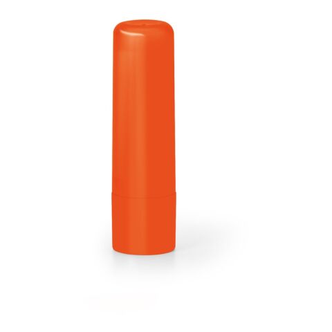 Werbeartikel JOLIE. Lippenbalsam aus PS und PP – Orange – mit Logo bedruckt