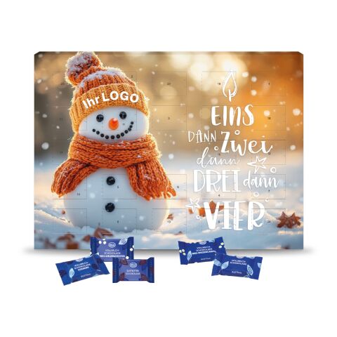 Wand-Adventskalender mit Klett Fairtrade® Schokolade bunt | ohne Werbeanbringung