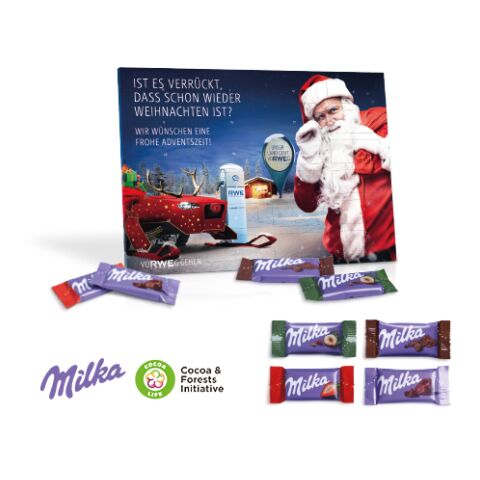 Tisch-Adventskalender Mit Milka Schokolade bunt | 4C Digital-/Offsetdruck