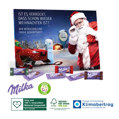 Tisch-Adventskalender mit Milka Schokolade Mix bunt | 4C Digital-/Offsetdruck
