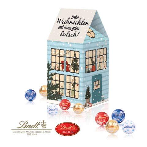 Adventskalender-Haus &quot;Xl&quot; Mit Lindt bunt | 4C Digital-/Offsetdruck