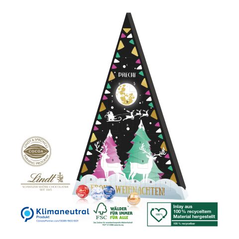 Jubiläums Adventskalender Lindt Weihnachtsbaum, Klimaneutral, FSC® ohne Werbeanbringung
