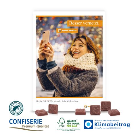 Wand-Adventskalender &quot;Classic Design&quot;, Klimaneutral, FSC®-zertifiziert 4C Digital-/Offsetdruck