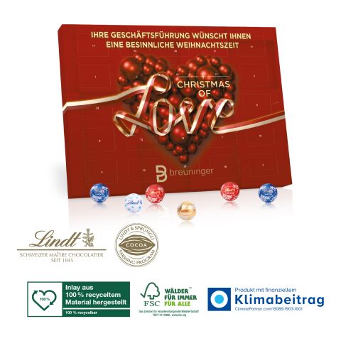 Tisch-Adventskalender Lindt „Gourmet Edition“ ohne Werbeanbringung