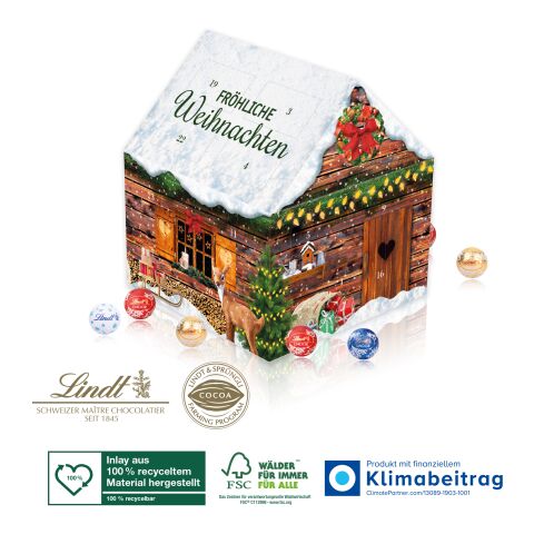 Adventskalender Lindt „Weihnachtshaus“ 4C Digital-/Offsetdruck | Nicht verfügbar