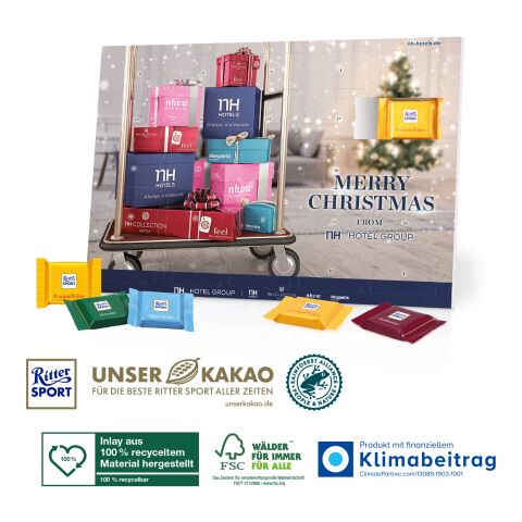 Tisch-Adventskalender „Ritter SPORT“ bunt | ohne Werbeanbringung
