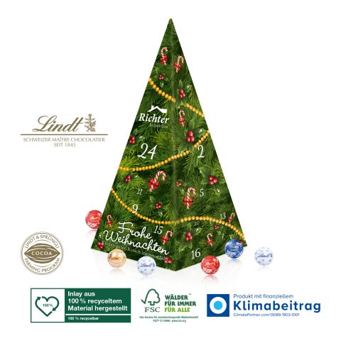 Adventskalender Lindt Weihnachtspyramide, Klimaneutral, FSC® 