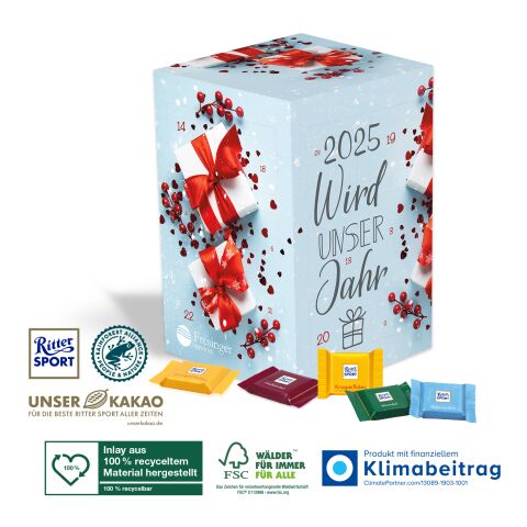 Adventskalender Cube „XL“ Ritter SPORT 4C Digital-/Offsetdruck | Nicht verfügbar