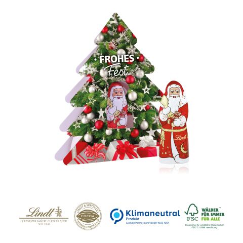 Weihnachtsbaum mit Nikolaus 4C Digital-/Offsetdruck