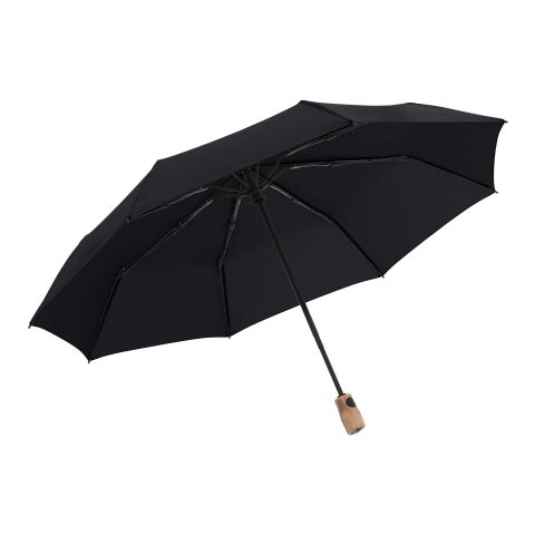 Werbeartikel Knirps Timber duomatic – black – mit Logo bedruckt