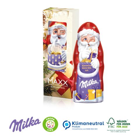 Milka Weihnachtsmann, 90 g, Klimaneutral, FSC® 