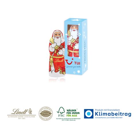 Weihnachtsmann von Lindt, 10 g 4C Digital-/Offsetdruck