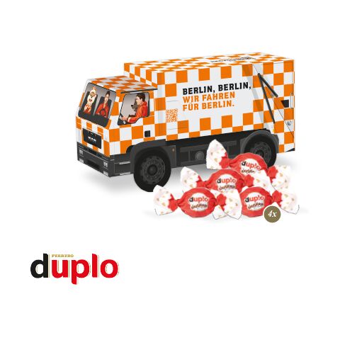 3D Präsent &quot;Lkw&quot; bunt | ohne Werbeanbringung | duplo Knusperlen