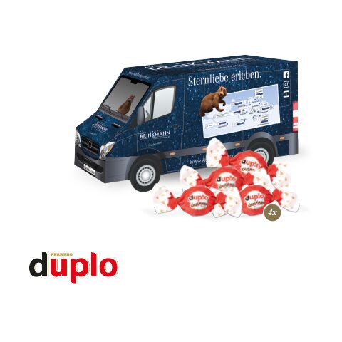 3D Präsent &quot;Transporter&quot; bunt | ohne Werbeanbringung | duplo Knusperlen