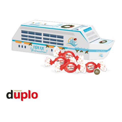 3D Präsent &quot;Schiff&quot; bunt | ohne Werbeanbringung | duplo Knusperlen