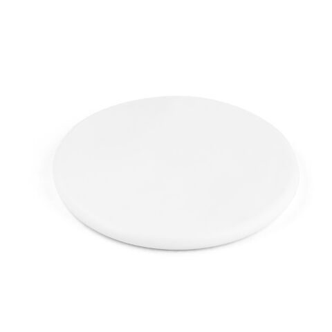 Werbeartikel SOVERY. Schnelles 10W wireless Ladegerät aus Recyceltes ABS (100% rABS) – Weiß – mit Logo bedruckt