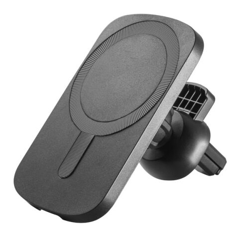KOCH. Smartphone Halterung für das Auto mit drahtlosem magnetischem Ladegerät 15W in Recyceltes ABS (100% rABS) Schwarz | ohne Werbeanbringung
