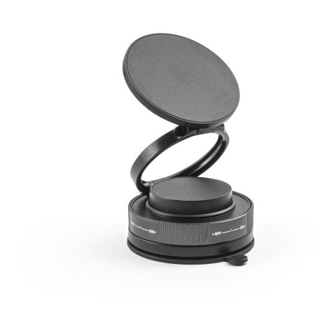 KEPLER. Magnetischer Handyhalter mit Vakuum-Befestigungssystem für glatte und unebene Oberflächen (360°-Drehung) schwarz | ohne Werbeanbringung | Nicht verfügbar | Nicht verfügbar | Nicht verfügbar